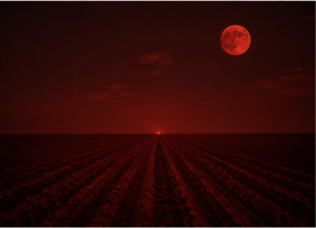 Drabble-Dienstag: Blutmond - Acker - Blinker