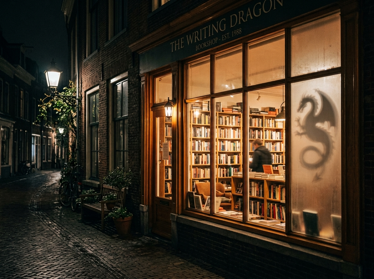 Drabble-Dienstag: Buchhandlung - Drache - Skizze