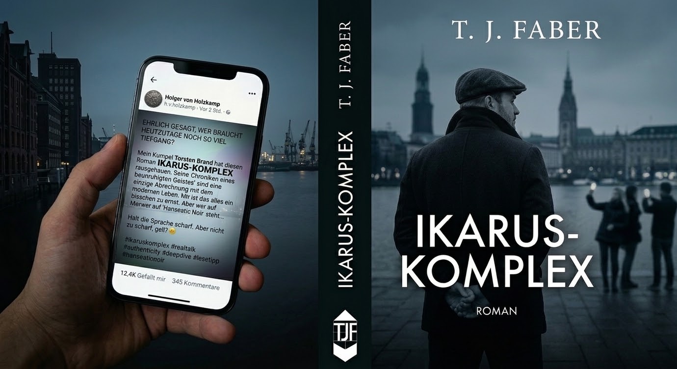 Cover-Gesamtansicht zum Roman "Ikarus-Komplex"