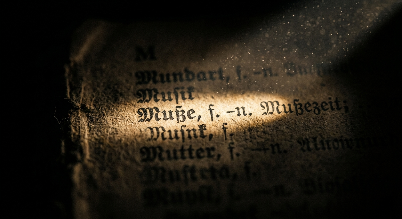 Vergessene Worte: Muße